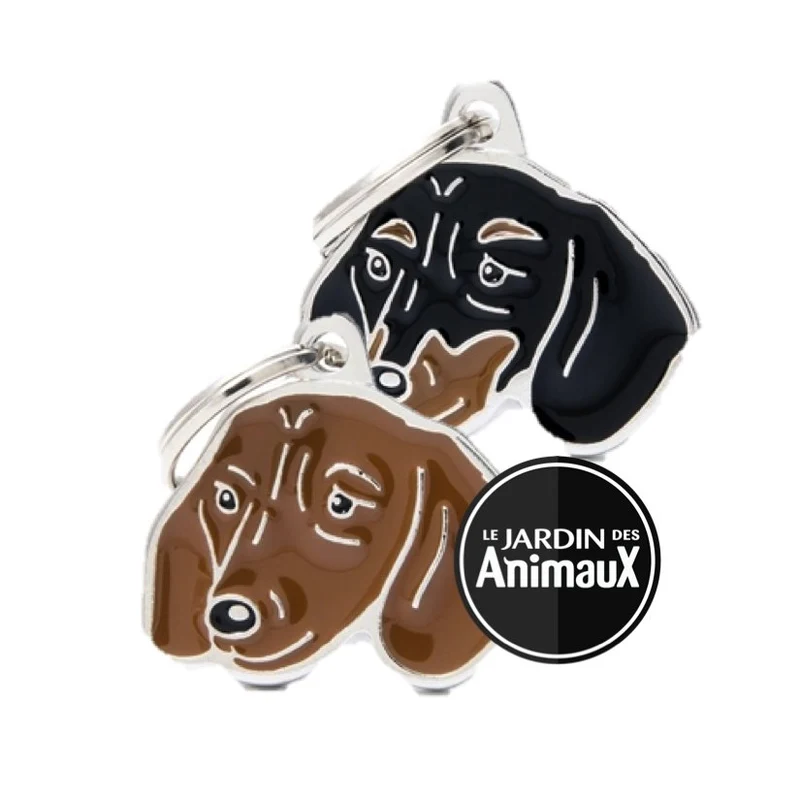 Médaille pour chien collection Friends, TECKELL, Couleurs variées