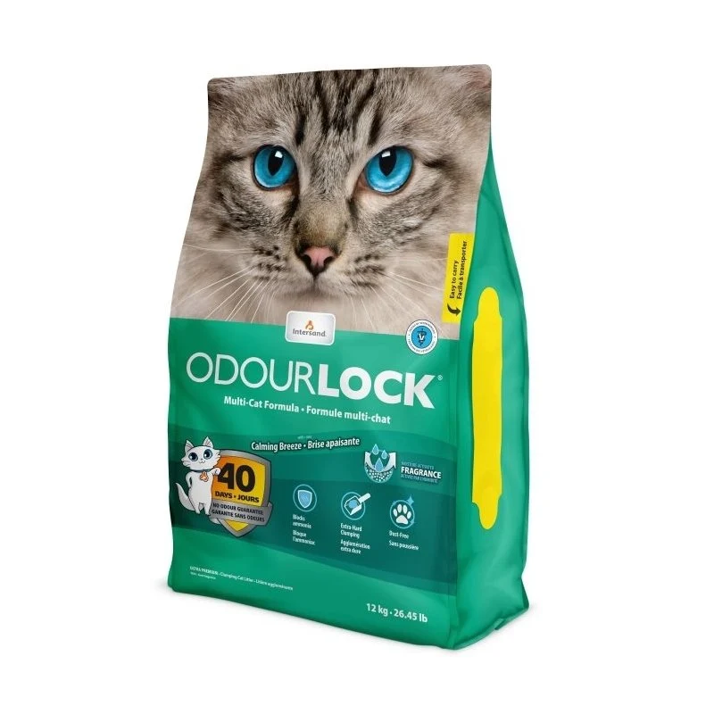Litière pour chat Intersand OdourLock fragrance Brise apaisante