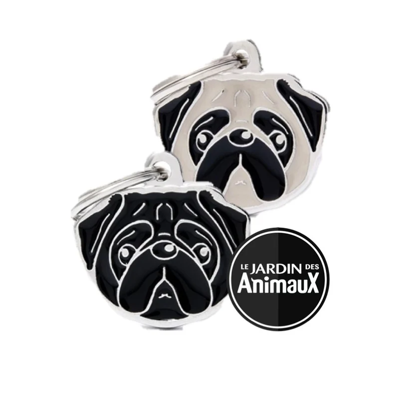 Médaille pour chien collection Friends, CARLIN, Couleurs variées