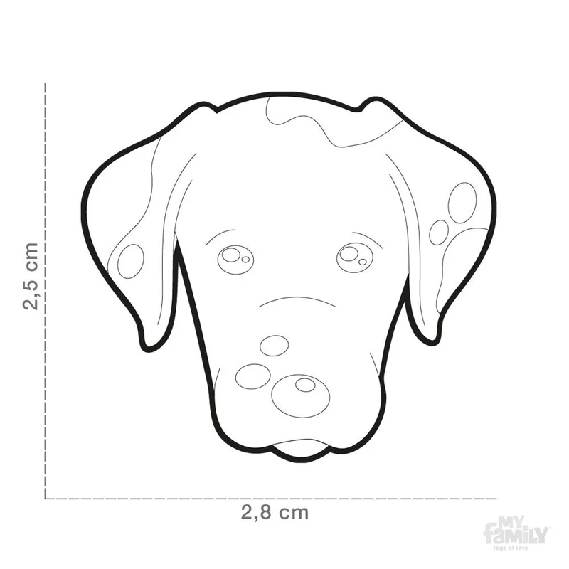 Médaille pour chien collection Friends, DALMATIEN