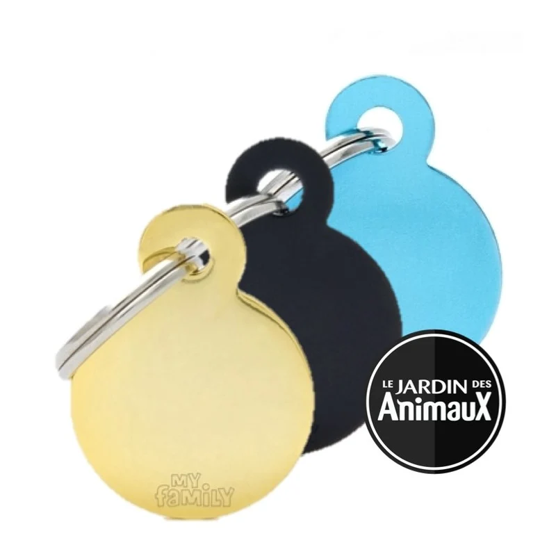 Médaille collection basic, ROND GRAND, couleurs variées