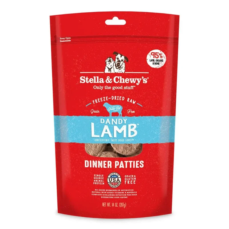 Stella & Chewy's, Galettes de crue séché a froid agneau pour chien