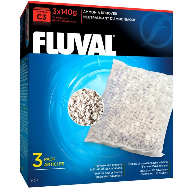 Fluval Neutralisant d'ammoniaque Série C3 - Paquet de 3