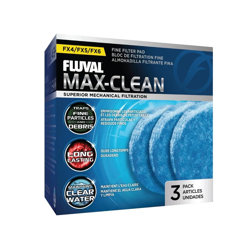 Blocs de filtration fine Max-Clean paquet de 3 Série FX4/FX5/FX6 Fluval