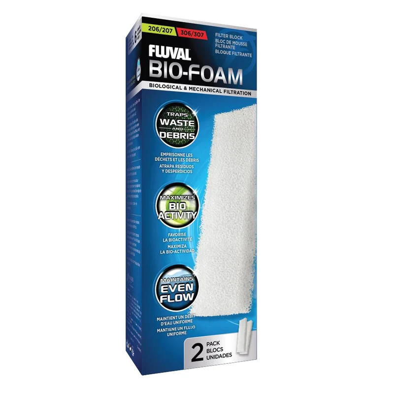 Blocs de mousse filtrante bio-Foam - Paquet de 2 Série 206/207 et 306/307 Fluval