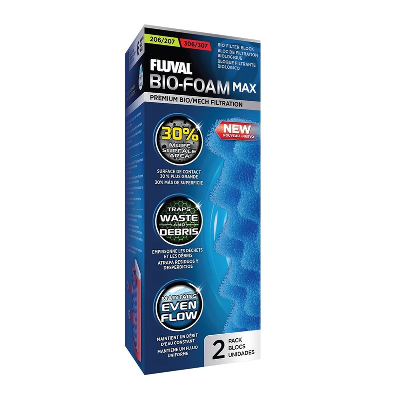 Bloc de filtration BioFoam Max paquet de 2 Série 206/207 et 306/307 Fluval