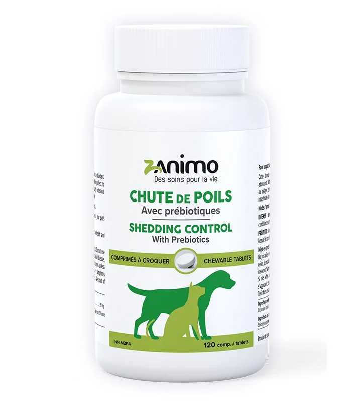 Comprimés anti-chute de poils pour animaux Zanimo