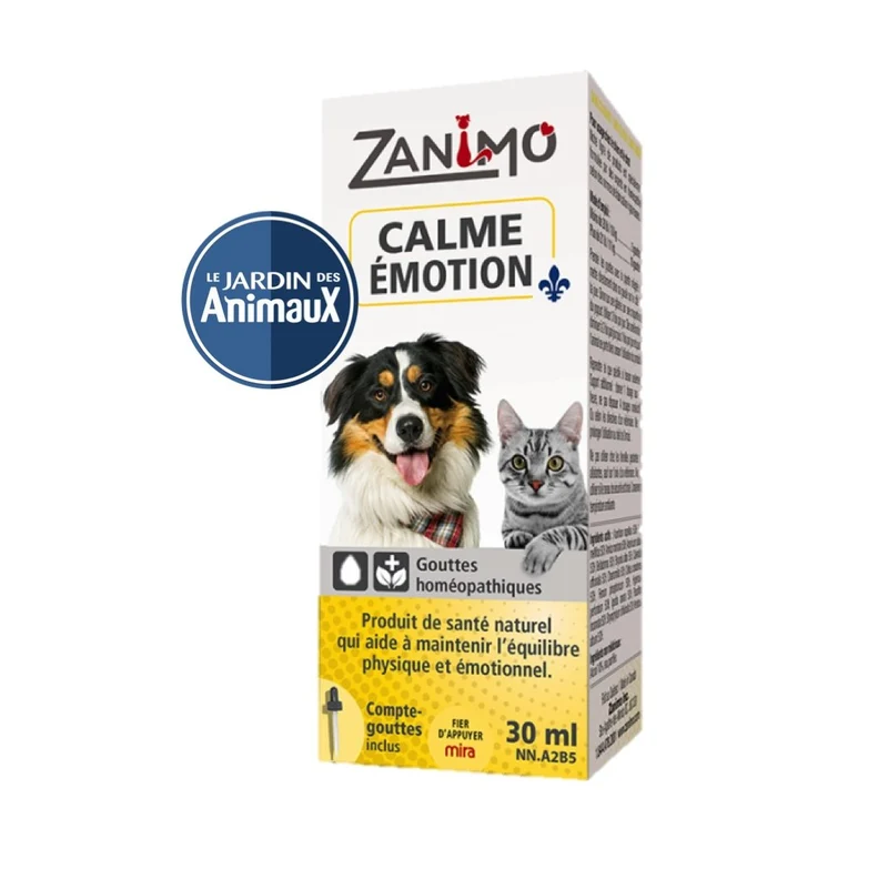 Gouttes homéopathiques pour l'équilibre physique et émotionnel 30 ml Zanimo
