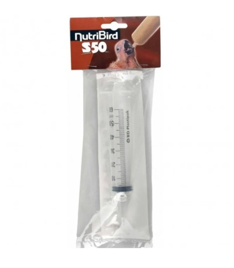 Nutribird S50 (1 pièces) Seringues de 50 ml pour l'élevage à la main