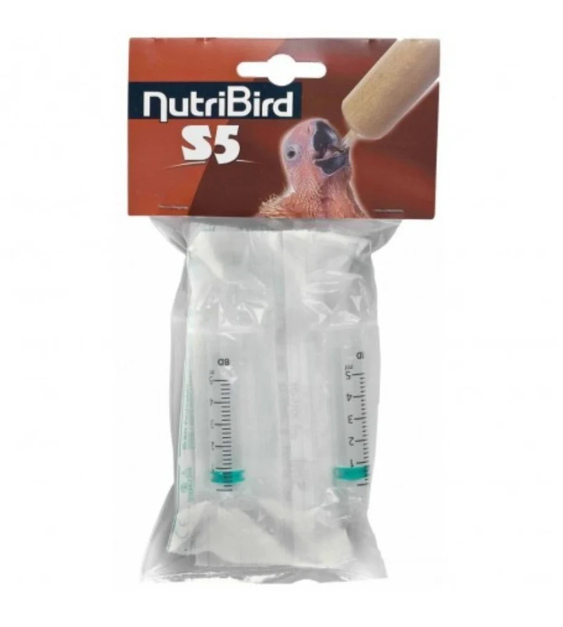 Nutribird S5 (6 pièces) Seringues de 5 ml pour l'élevage à la main