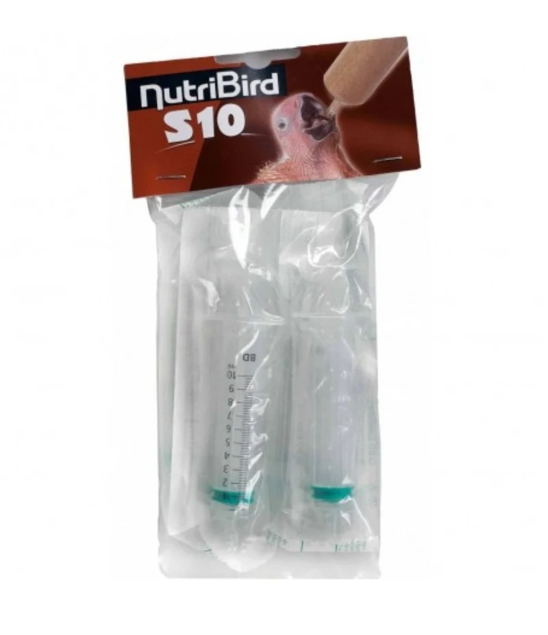 Nutribird S10 (4 pièces) Seringues de 10 ml pour l'élevage à la main