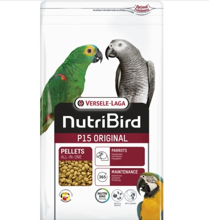 Nutribird P15 original 3kg - Granulés extrudés - Aliment d'entretien pour perroquets