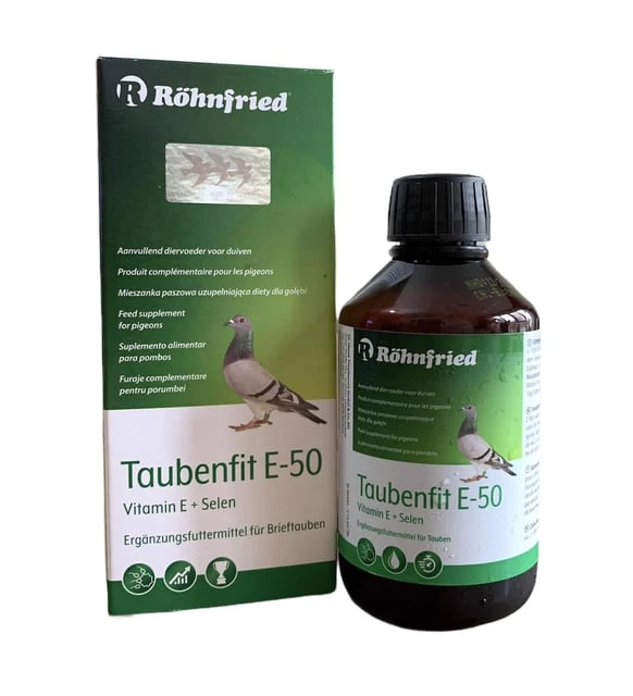 Taubenfit-E 50 Vit. E-Konzentrat (Vit. E et sélénium, période de reproduction et de vol) 250 ml