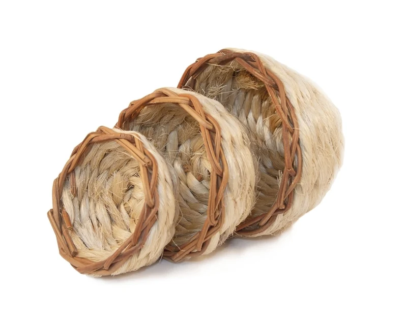 Nids en sisal blanc préformés Ø (insérer le nid)