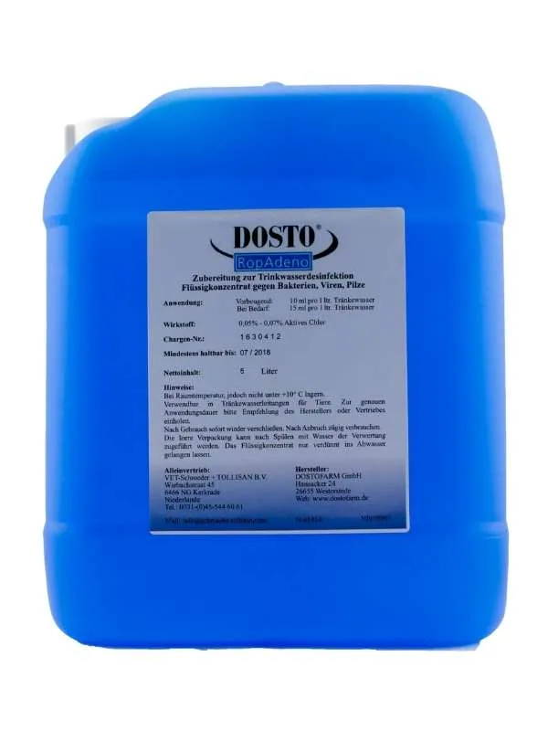 Schroeder-Tollisan Dosto-RopAdeno 5L Désinfection de l'eau