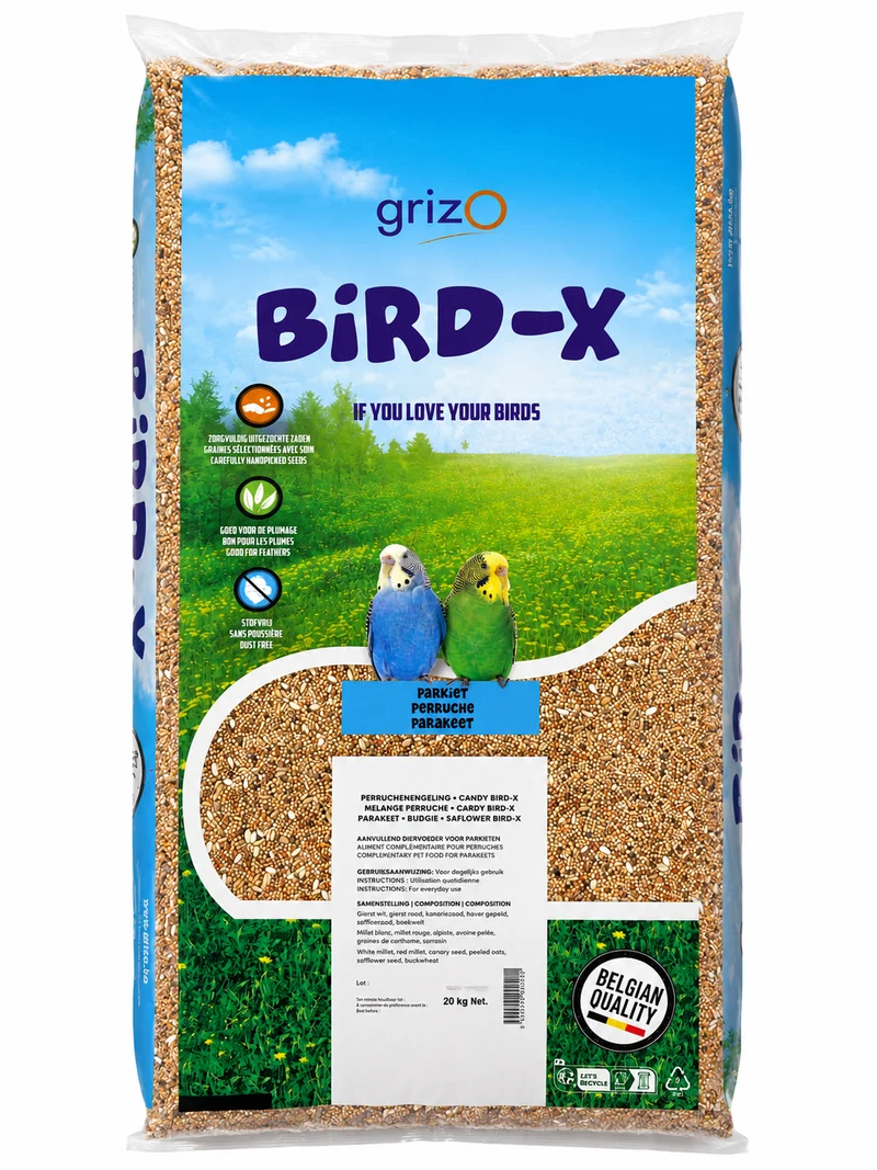 Mélange pour perroquets + perruches ondulées Bird-X 20kg (