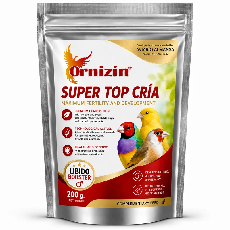 Super Top Cría Fringillidi 200g - Condition et fertilité - Stimulant de libido - Ornizìn
