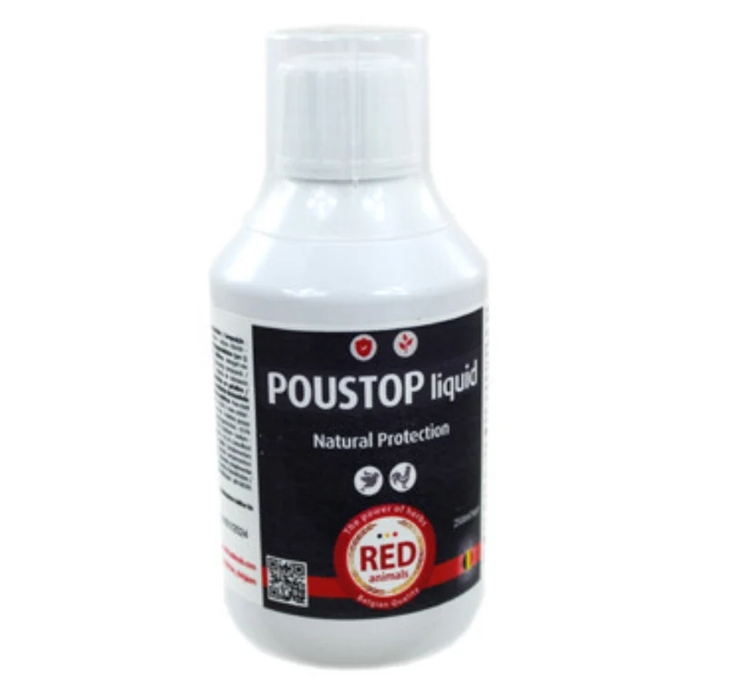 Poustop Liquide 250ml (Anti-acariens rouges) - Animaux rouges