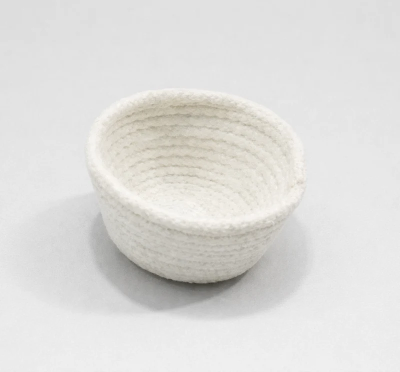 Nichoir en coton blanc 5 x 9 cm