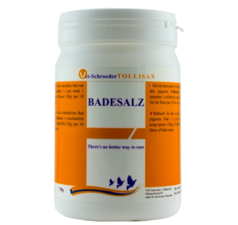 Sel de bain Tollisan 750 g (sel de bain pour pigeons et oiseaux)
