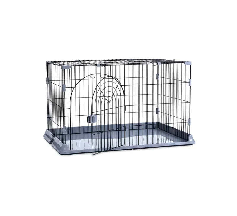 Cage Duvo+ pour chien et chat 100x65x60cm Noire (à retirer sur place uniquement)