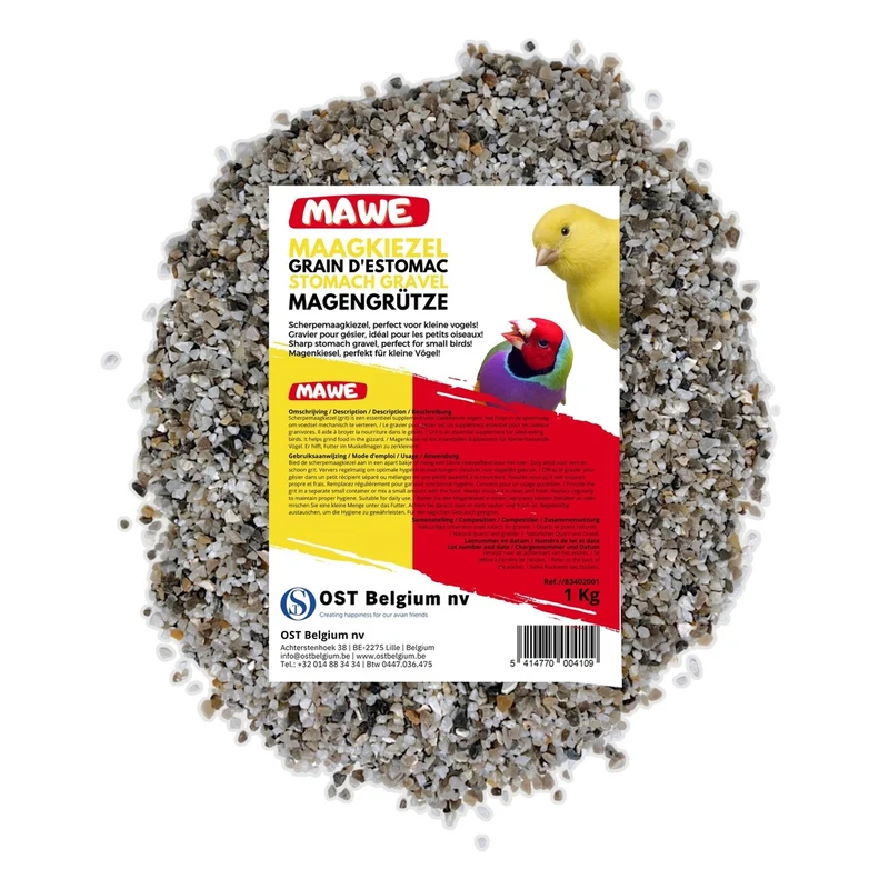 Granulés abrasifs pour estomac de petits oiseaux 1 kg