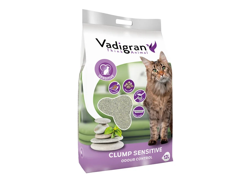 Litière pour chat Bentonite Sensitive 12 kg/12 l - Vadigran