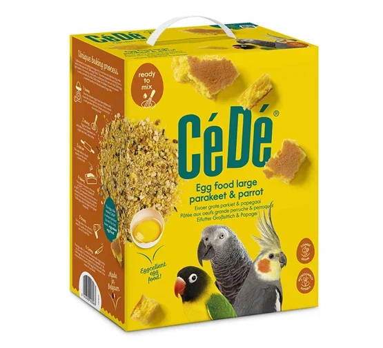 Pâtée aux œufs CéDé grandes perruches (y compris inséparables) et perroquets 5 kg
