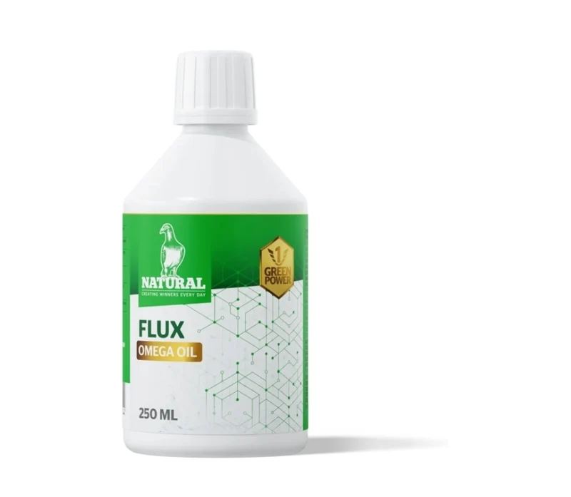 Green Power, « Huile Flux Omega » 250 ml, « Oméga-3, Plumes, Vitamines essentielles » - Naturel