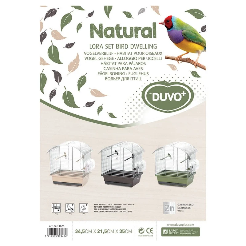 Duvo+ Birdcage Natural Lora Set 3 pièces