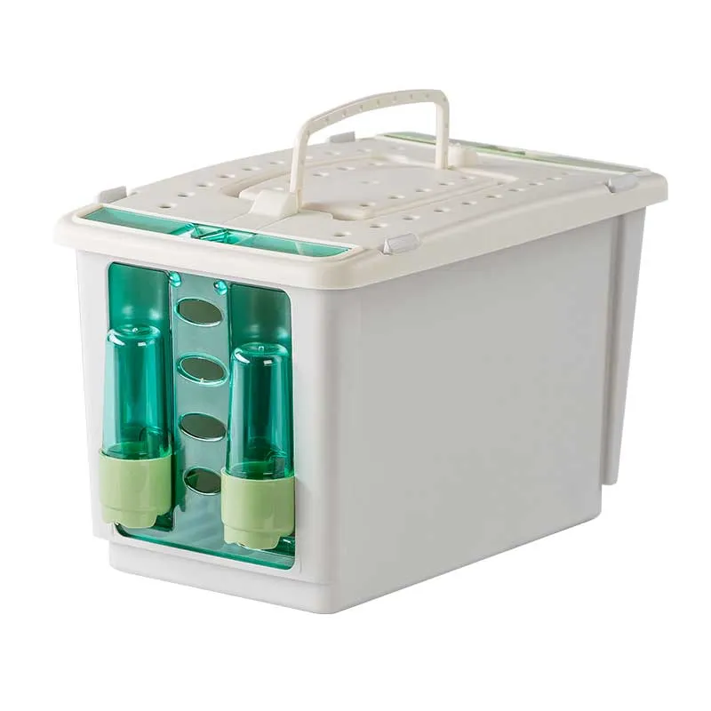 Boîte de transport avec couvercle « BLEU » 1 compartiment petit plastique (NZ84) STA