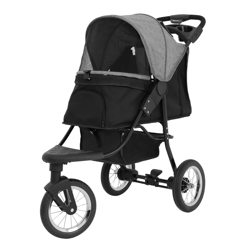 Poussette Jogger pour Animal de Compagnie - Gris