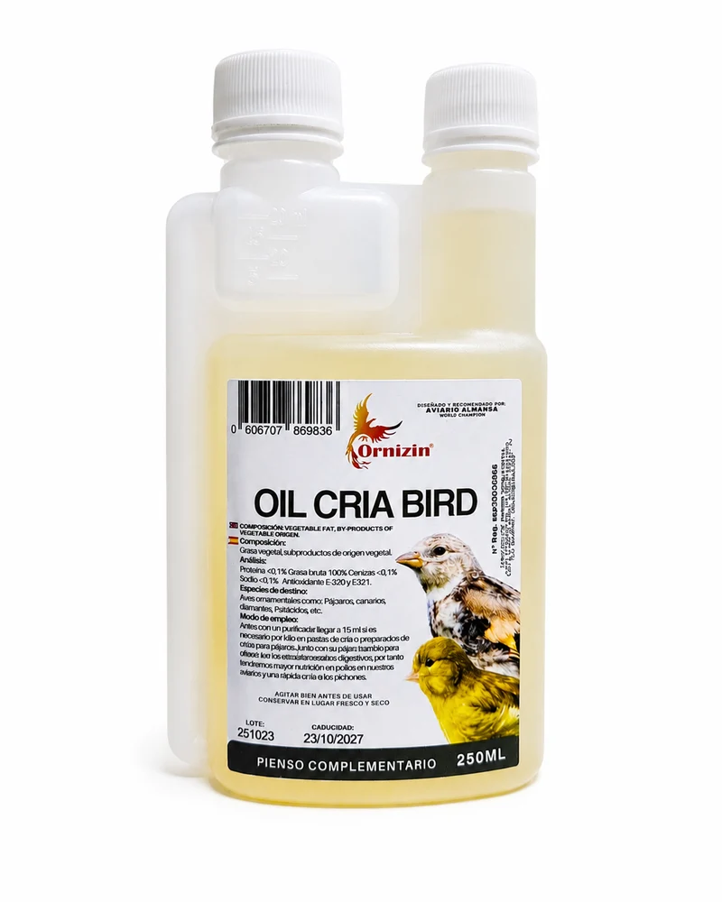 Huile de santé - Huile pour oiseaux 250ml - Huile de reproduction - Ornizin