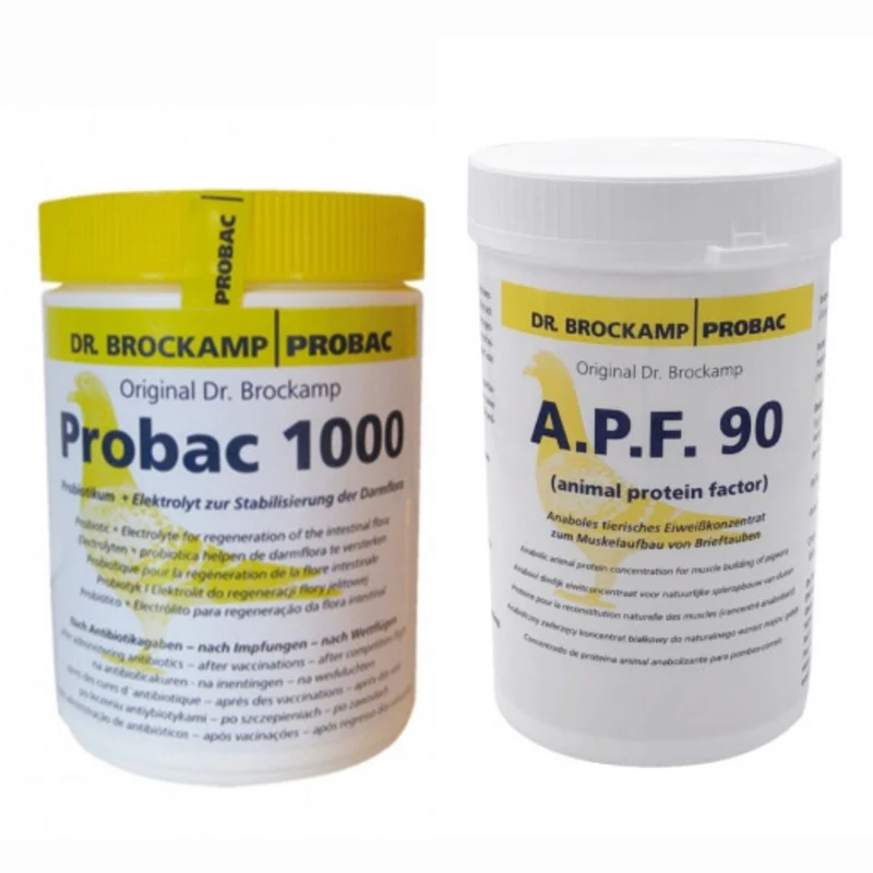 Probac 1000 (500 grammes) + APF 90-500 grammes (protéines animales)