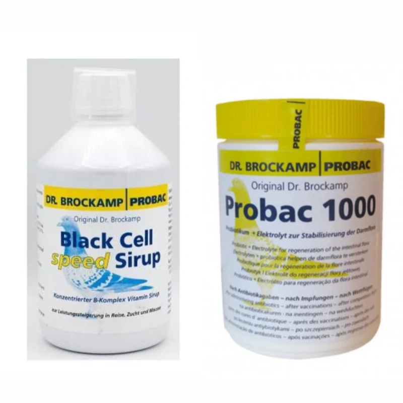 Sirop de cellules noires 500 ml + Probac 1000 (Dr Brockamp)