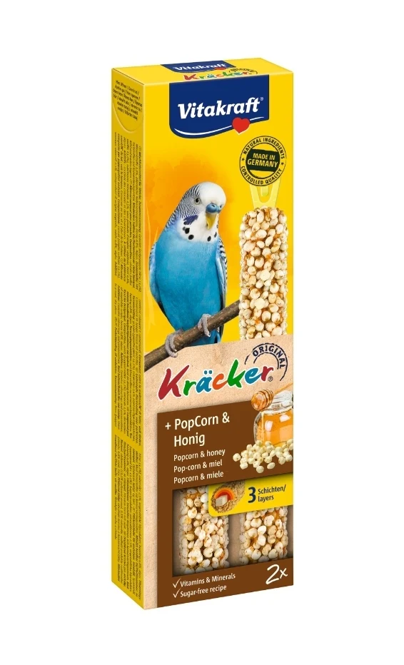 Popcorn perruche Vitakraft Kräcker et miel