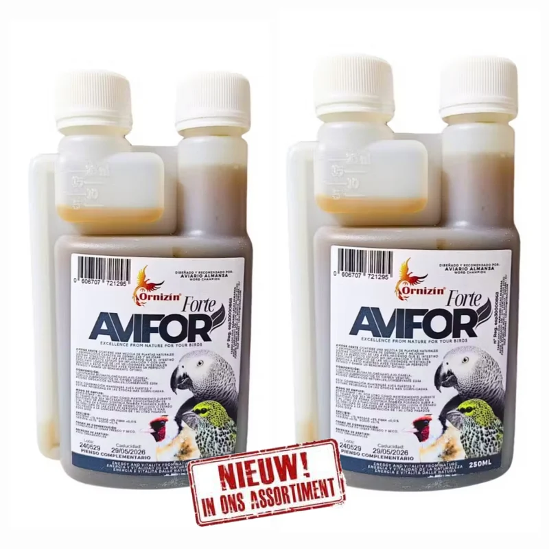 Avifor Forte 500 ml (2 x 250 ml) - Ornizin - Pour tous les oiseaux et pigeons - Convient pour 500 litres d'eau