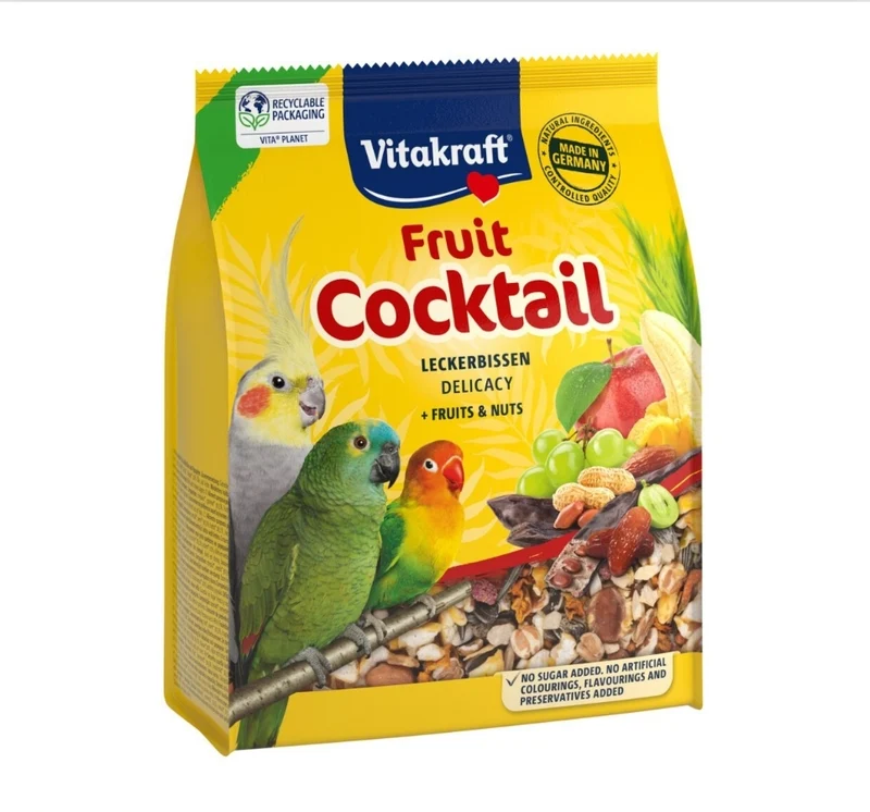 Cocktail de fruits pour grandes perruches et perroquets (nains)