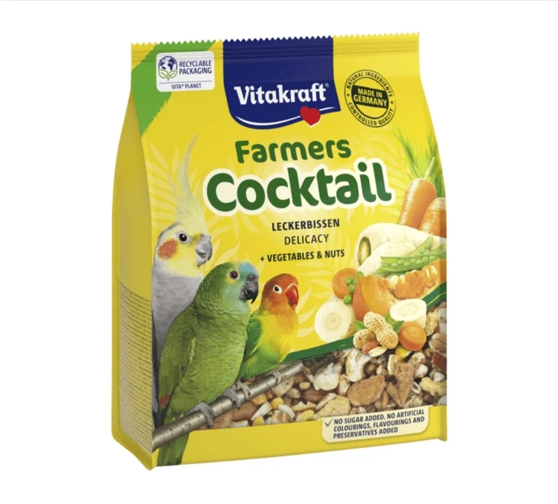 Farmers Cocktail pour grandes perruches et perroquets (inséparables)