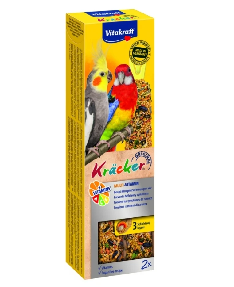 Vitacrafte Krackers Cockatiel Multi Vitamines 2 Pièces