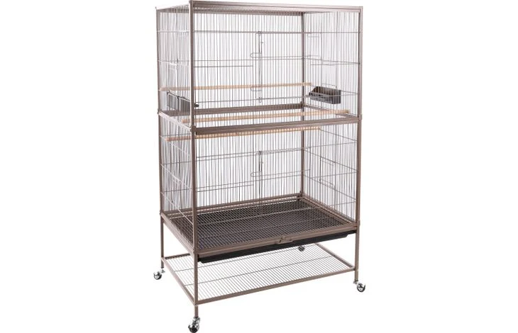 Volière Sumba Taube - Volière extérieure pour 8 personnes (intérieur/extérieur) - Volière en aluminium - 79 x 52 x 134 cm - Volière flamants roses