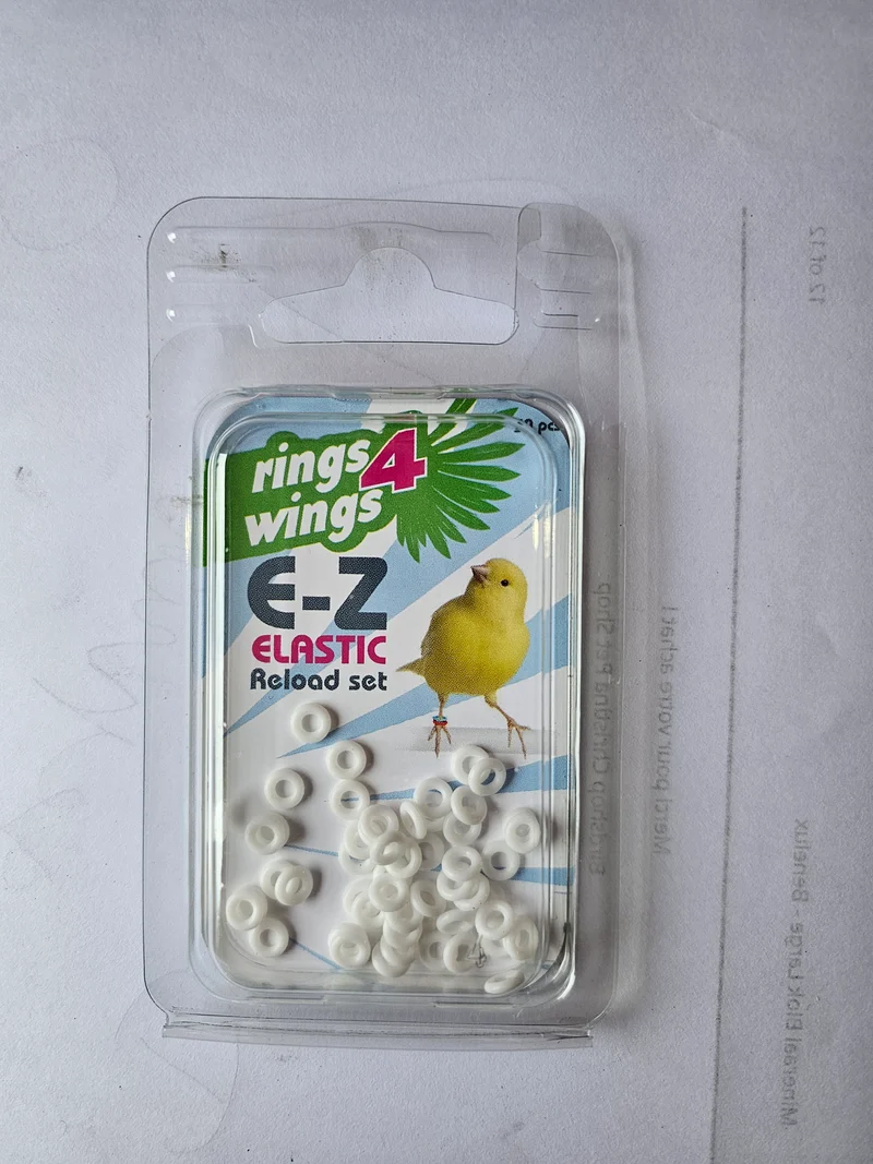 Kit de recharge anneaux élastiques EZ blanc (50pcs) Ø 3 mm