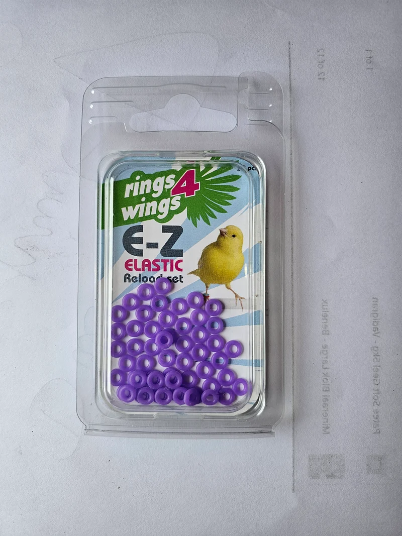 Kit de recharge d'anneaux élastiques EZ violets (50pcs) Ø 3 mm