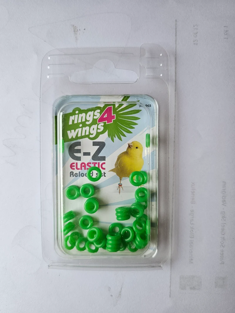 Kit de recharge d'anneaux élastiques EZ Verts (50pcs) Ø 3 mm