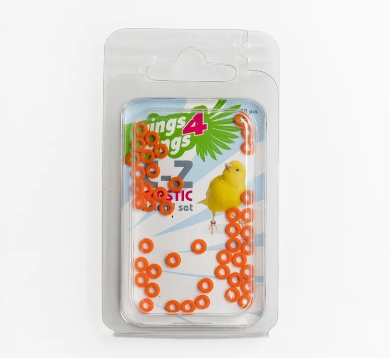 Kit de rechargement d'anneaux élastiques EZ Orange (50pcs) Ø 3 mm