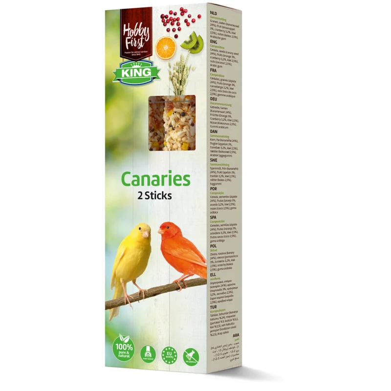 Hobby First King Sticks Canary Fruit 60 gr