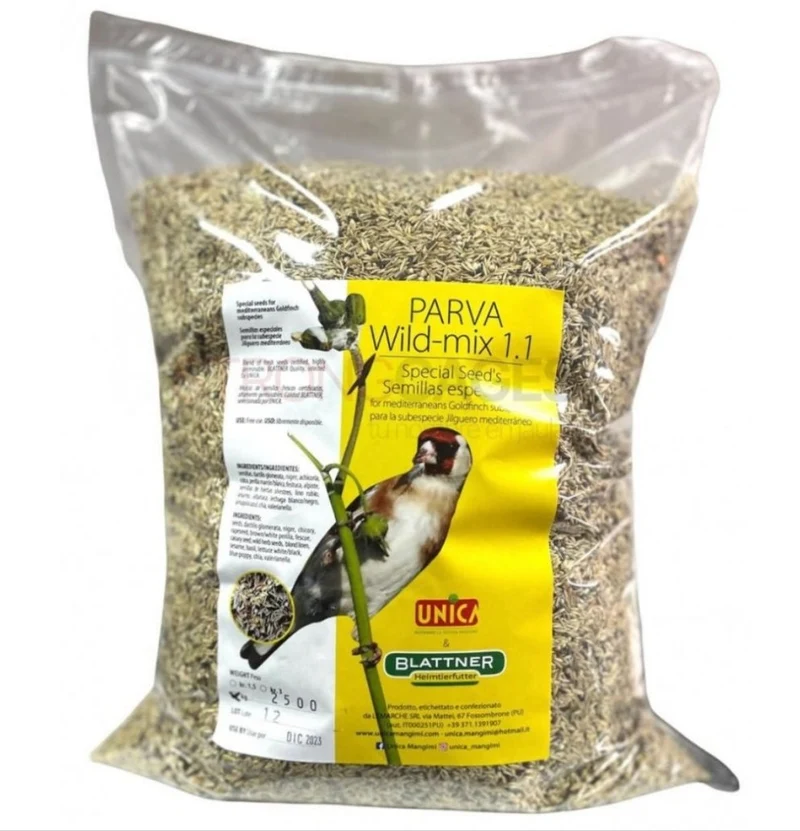 Parva Wildmix 1.1 - 500 grammes - Graines spéciales - Hautement germinables - UNICA & BLATTNER