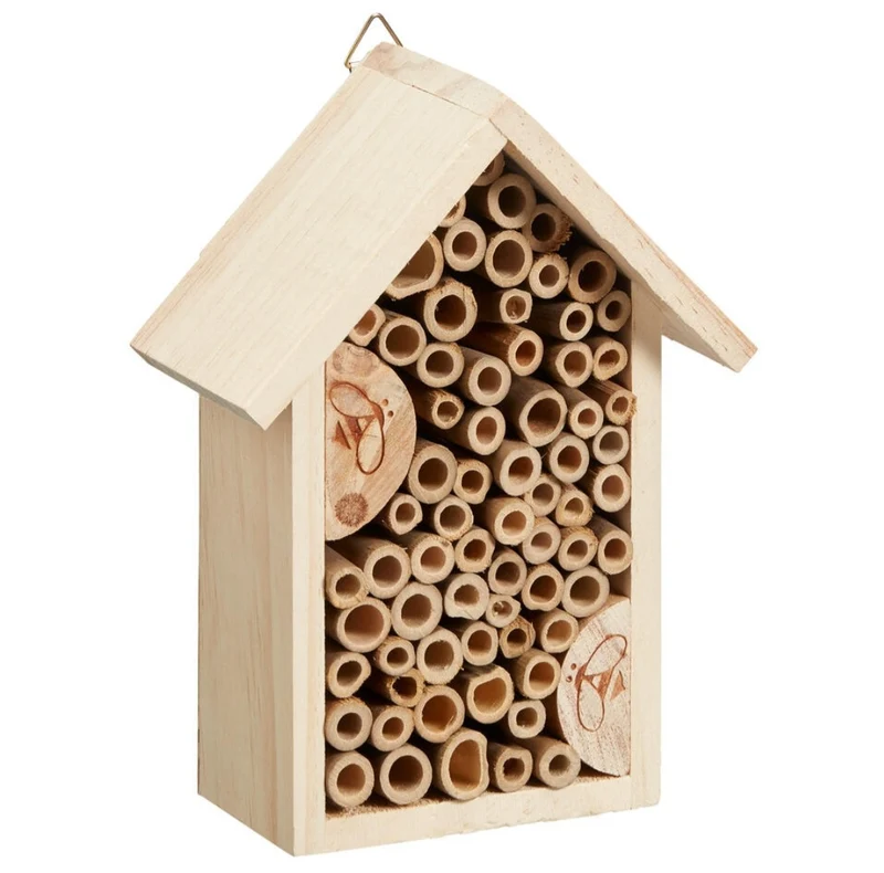 Hôtel des abeilles en bois naturel