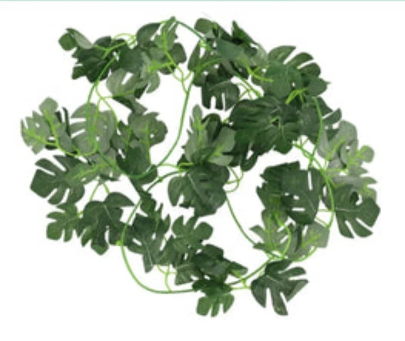 Plastique Vert Type 2 - Guirlande Feuilles 180cm