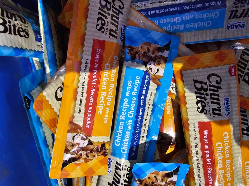 Churu Bites Friandises pour chiens Friandises au poulet et aux moutons 1 pièce